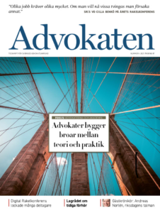 Debattartikel i tidningen advokaten